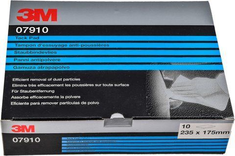 Салфетки 3M Tack Pad 07910 из нетканого материала 175 x 235 мм 10 шт фото
