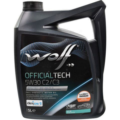 Wolf Officialtech C2/C3 5W-30 5 л, (8332579) моторна олива фото