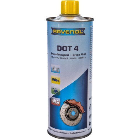 Ravenol DOT 4, 0,5 л (13506015) тормозная жидкость металлическая тара фото