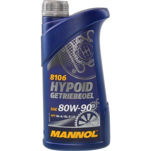 Mannol Hypoid Getriebeoel GL-4 GL-5 LS 80W-90, 1 л (MN8106-1) мінеральна трансмісійна олива фото
