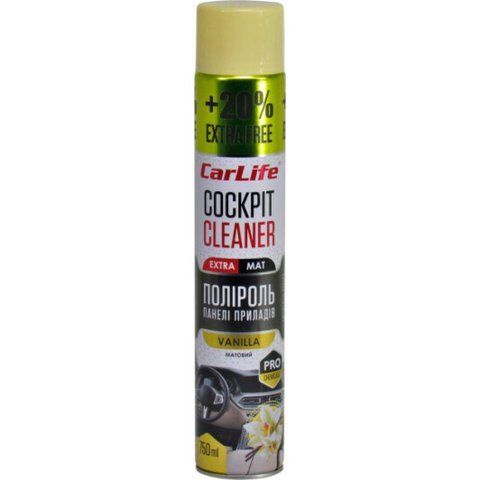 Полироль для салона Carlife Cockpit Cleaner Extra Mat ваниль 750 мл CF770 фото