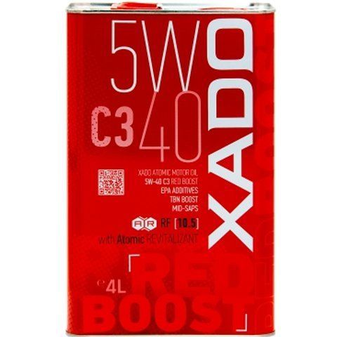 XADO Atomic Oil 5W-40 C3 Red Boost, 4 л (XA26222) моторна олива фото
