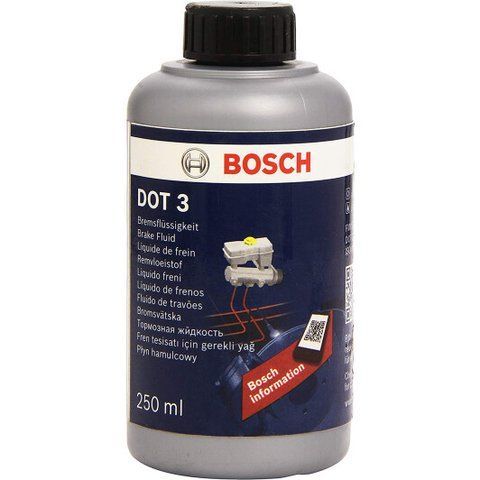 Bosch DOT 3, 0,25 л (1987479100) гальмівна рідина пластикова тара фото