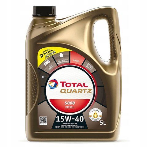 Total Quartz Diesel 5000 15W-40, 5 л (148644) моторна олива фото
