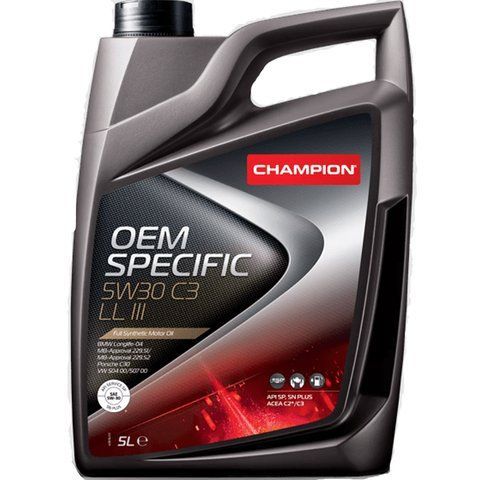 Champion Specific OEM C3 LL III 5W-30, 5 л (1048184) моторное масло фото
