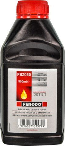 Ferodo Synthetic DOT 5.1, 0,5 л (FBZ050) гальмівна рідина пластикова тара фото