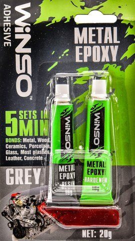Winso Metal Epoxy серый, 20 г (300300) эпоксидный клей фото