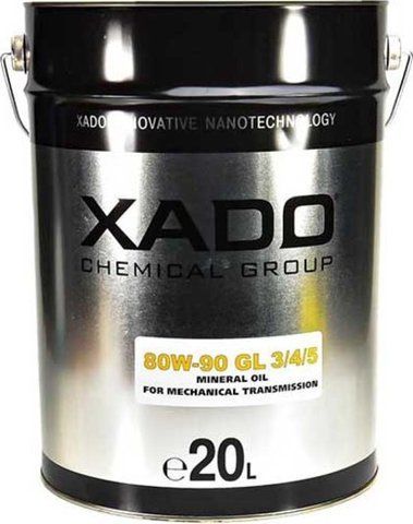 XADO Atomic Oil GL-3/4/5 MT-1 80W-90, 20 л (XA28519) мінеральна трансмісійна олива фото