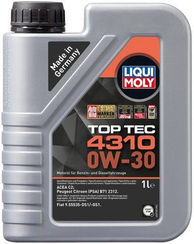 Liqui Moly Top Tec 4310 0W-30, 1 л (2361) моторное масло фото