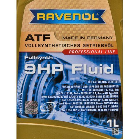 Ravenol ATF 9HP Fluid, 1 л (1211149001) синтетическое трансмиссионное масло фото
