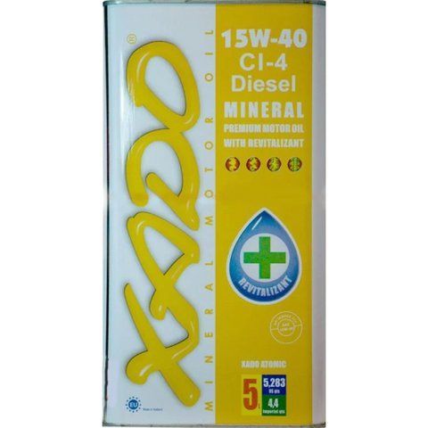 XADO Atomic CI-4 Diesel 15W-40 5 л, (xa20314) моторна олива фото
