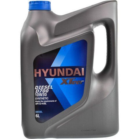 Hyundai XTeer Diesel D700 10W-30 6 л, (1061002) моторное масло фото