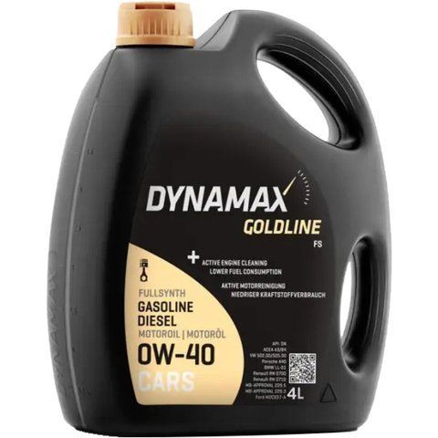 Dynamax GoldLine FS 0W-40, 4 л (502732) моторна олива фото