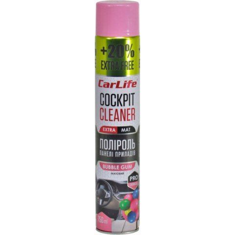 Полироль для салона Carlife Cockpit Cleaner Extra Mat bubble gum 750 мл CF778 фото