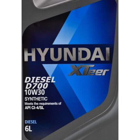 Hyundai XTeer Diesel D700 10W-30 6 л, (1061002) моторное масло фото