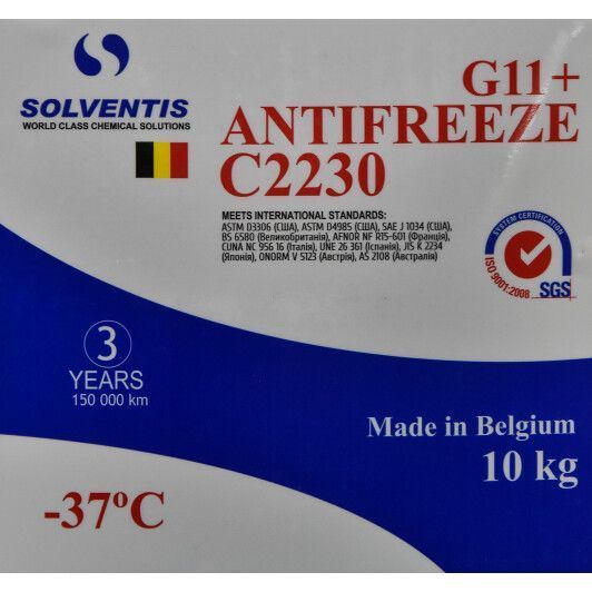 Готовый антифриз Solventis G11+ синий -37 &deg;C фото