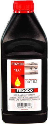 Ferodo Synthetic DOT 5.1, 1 л (FBZ100) гальмівна рідина пластикова тара фото