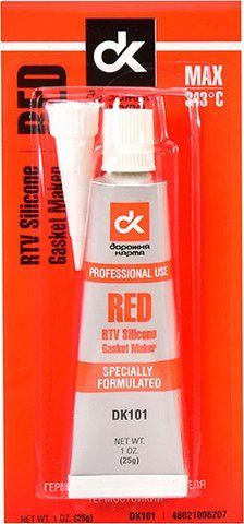 Дорожная Карта Copper RTV Silicone Gasket Maker красный формирователь прокладок, 25 мл (DK101) фото