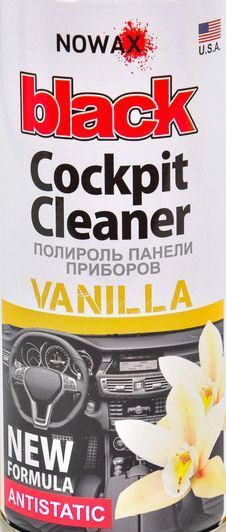 Полироль для салона Nowax Black" Cockpit Cleaner ваниль 200 мл NX00201" фото