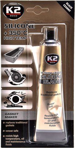 K2 Silicone High-Temp чорний формувач прокладок, 85 мл (b210) фото