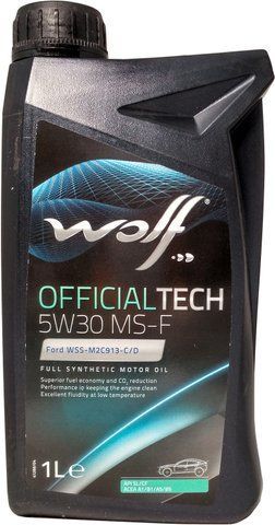 Wolf Officialtech MS-F 5W-30 1 л, (8308611) моторное масло фото