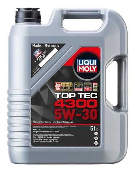 Liqui Moly Top Tec 4300 5W-30 5 л, (8031) моторное масло фото