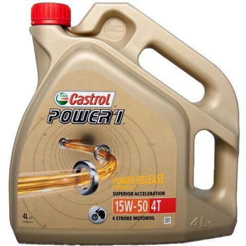 Castrol Power 1 15W-50, 4 л моторное масло 4T фото