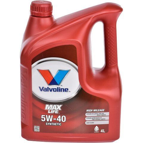 Valvoline MaxLife 5W-40 4 л, (872364) моторное масло фото