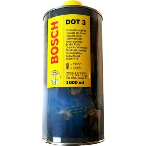 Bosch DOT 3, 1 л (1987479033) гальмівна рідина металева тара фото