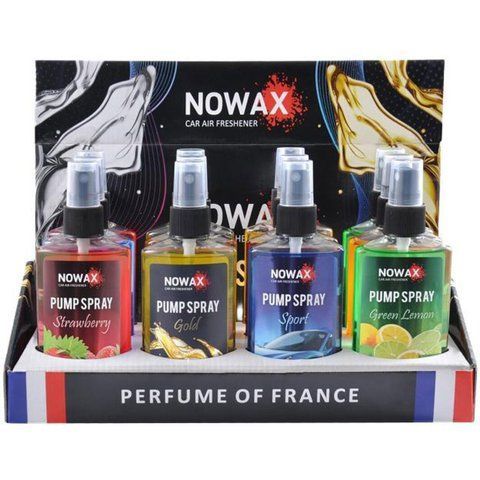 Nowax Pump Spray mix 3 Асорті, 12 шт (NX07579) набір ароматизаторів фото