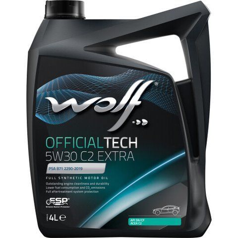 Wolf Officialtech C2 Extra 5W-30 4 л, (8339677) моторное масло фото
