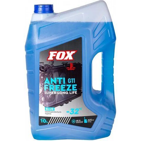 Fox Antifreeze G11 -32 синий, 10 л (74493) готовый антифриз фото