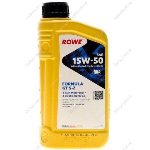 Rowe HC Formula GT S-Z 15W-50, 1 л (20203001099) моторна олива 4T фото