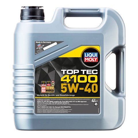 Liqui Moly Top Tec 4100 5W-40 4 л, (7547) моторное масло фото