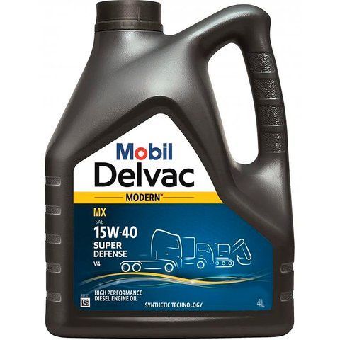 Mobil Delvac Modern 15W-40 Super Defense V4, 4 л (157463) моторное масло фото