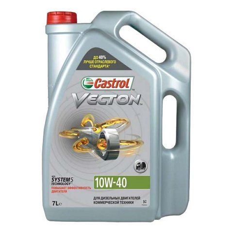 Castrol Vecton 10W-40 E4/E7, 7 л (UR-V14E4E7-3X7L) моторное масло фото
