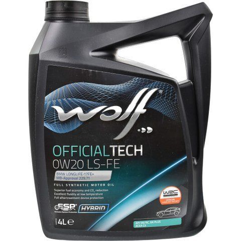 Wolf Officialtech LS-FE 0W-20 4 л, (8339370) моторна олива фото