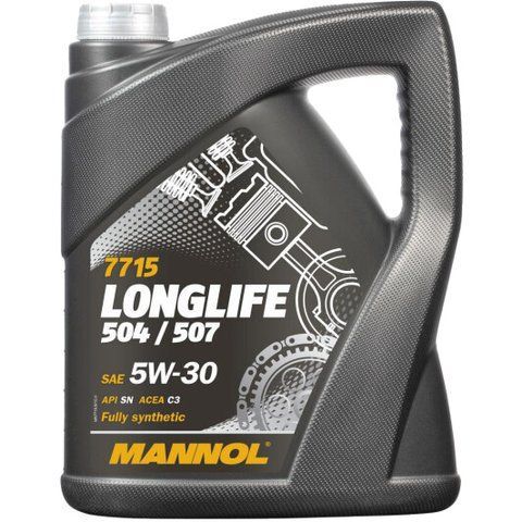 Mannol Longlife 504/507 5W-30 5 л, (MN7715-5) моторна олива фото