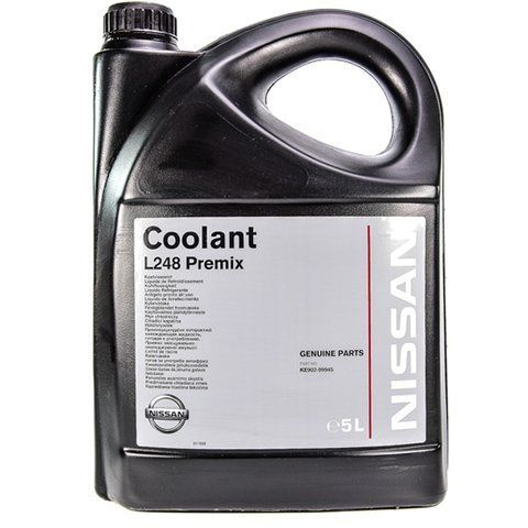Nissan Coolant L248 Premix G11 зеленый -38 &deg;C, 5 л (KE90299945) готовый антифриз фото