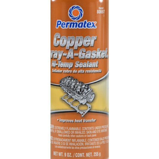 Permatex Copper Spray-A-Gasket Hi-Temp Sealant герметик коричневый, 255 мл (80697) фото