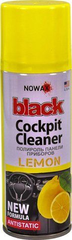 Поліроль для салону Nowax Black" Cockpit Cleaner лимон 200 мл NX00202" фото