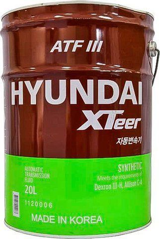 Hyundai XTeer ATF 3, 20 л (1120006) синтетическое трансмиссионное масло фото