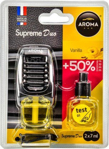 Ароматизатор Aroma Car Supreme Duo Slim Vanilla 7 мл фото