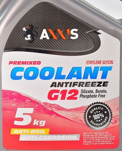 Готовый антифриз Axxis Coolant G12 красный -30 &deg;C фото
