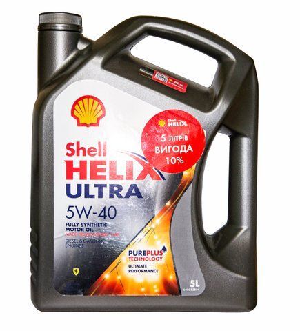 Shell Helix Ultra 5W-40 5 л, (550052838) моторна олива фото