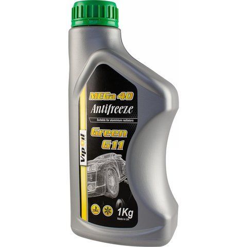 VIPOIL MEGa 40 G11 зеленый -39 &deg;C, 1 л (335797) готовый антифриз фото
