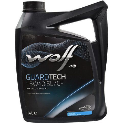 Wolf Guardtech 15W-40 4 л, (8300219) моторное масло фото