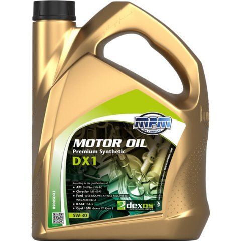 MPM Premium Synthetic DX1 5W-30 5 л, (05005DX1) моторное масло фото