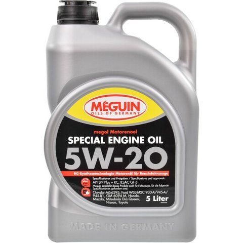 Meguin Special Engine Oil 5W-20, 5 л (9499) моторное масло фото