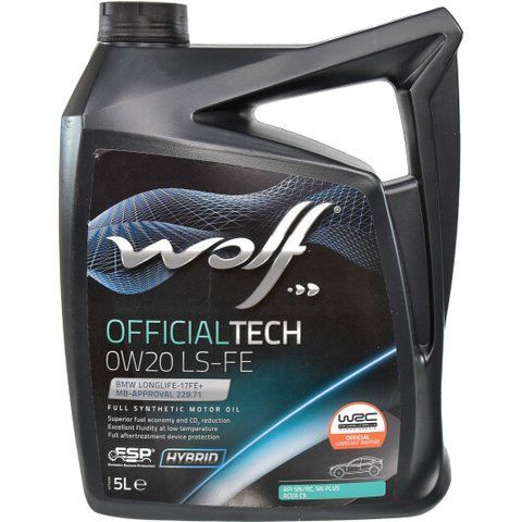 Wolf Officialtech LS-FE 0W-20, 5 л (8339479) моторна олива фото